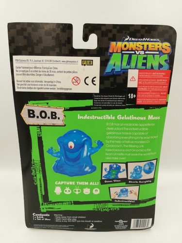 Dreamworks Monsters Vs Aliens: B.O.B. (the Blob) Figure 2009 - Rare New - Picture 4 of 4
