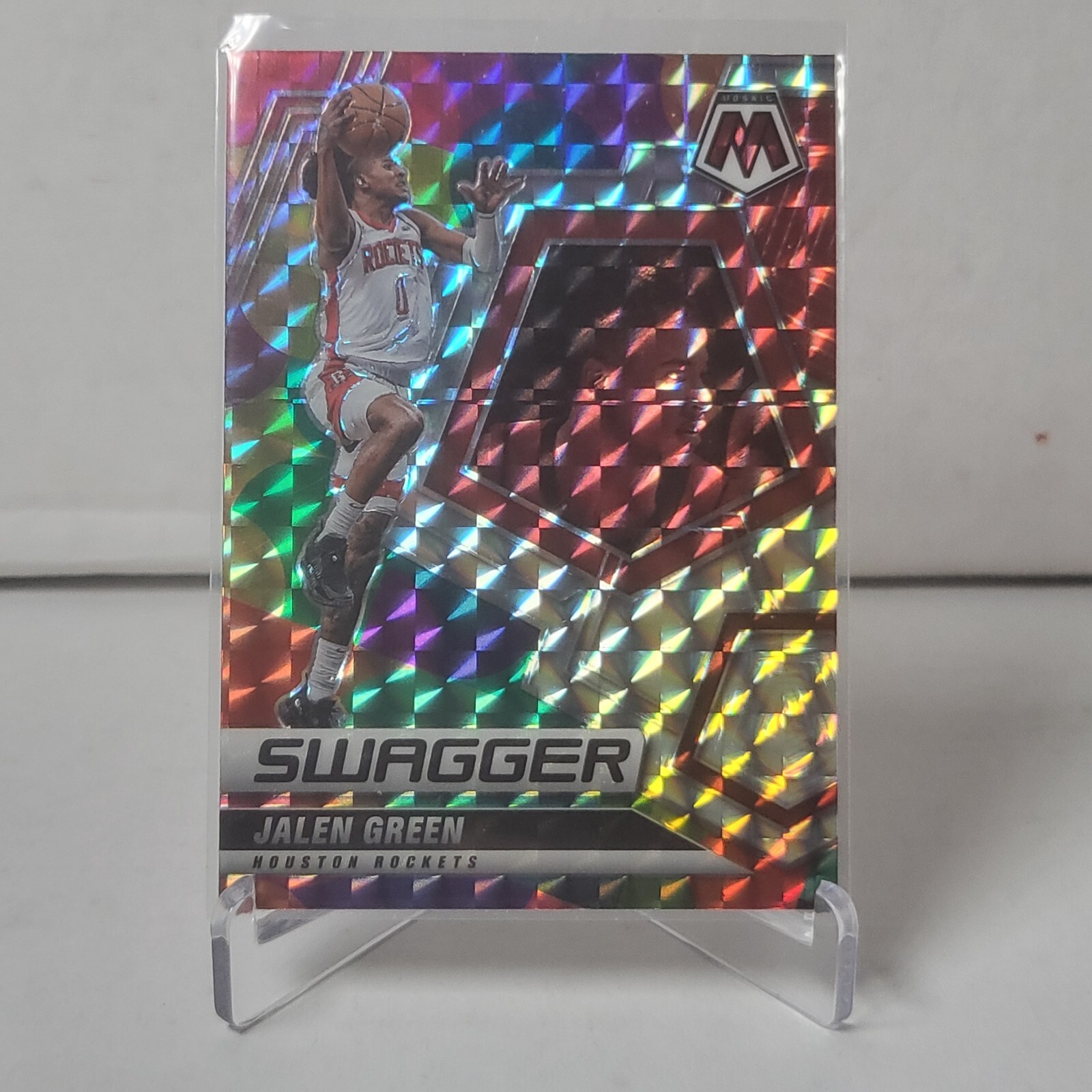 2021-2022 Panini Mosaic Jalen Green Swagger Silver Prizm #11