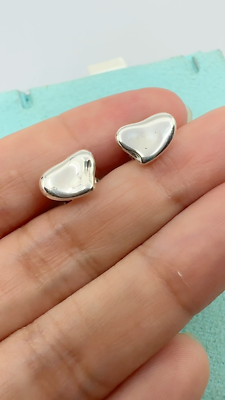 Tiffany & Co. ピアス［Elsa Peretti］ Tiffany & Co. 925 Silver Elsa Peretti Vintage Full Heart Stud