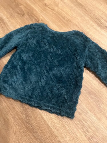 Art Class Girls Faux Fur Sleep Shirt, Teal Green Size M (7/8) - Picture 9 of 10