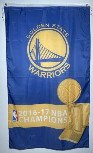 2016-17 NBA Champions Golden State Warriors Banner Flag Sports Basketball 5’x3’