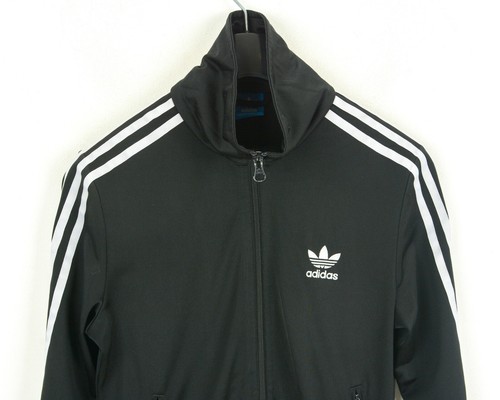 Adidas UK 8 Donna S Giacca Tuta De 34 Maglione Felpa US 4 Sport Nero - Foto 2 di 7