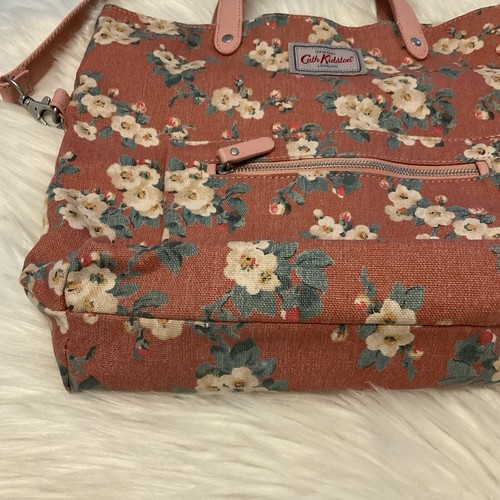 Damen Cath Kidston Mayfield Blossom Crossbody Dusty Pink Beuteltasche Tasche Wende - Bild 9 von 20