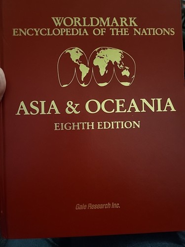 Asia & Oceania Worldmark Encyclopedia Of The Nations 8th Edition Volume 4 Hard