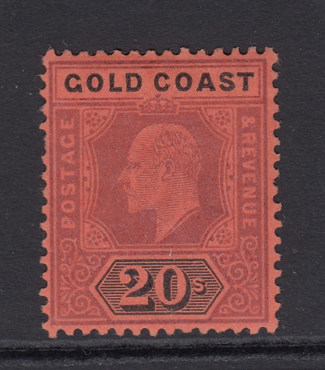SG 48 Gold Coast 1902. £1 purple & black/red. mounted mint CAT £190. | eBay
