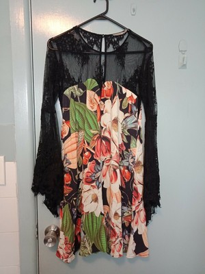 thurley black lace dress