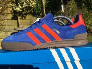adidas jeans blue and red