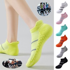 3 Pairs Mens Breathable Solid Sports Ankle Athletic Socks Low Cut Running Socks 