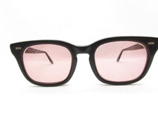 ROMCO MODERN HORNED BLACK 4 1/2-5 3/4 EYEGLASSES FRAMES 50-20-140 116229