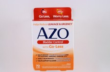 AZO 72 Bladder Control with Go-Less Daily Supplement Helps Reduce Occasional
