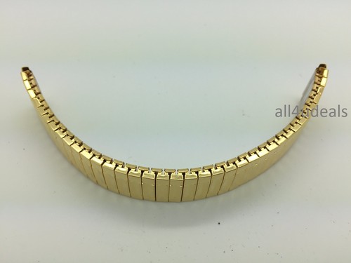 16mm 18mm 20mm 22mm Oro Acero Inoxidable Elastizado Reloj Expansión Banda Para Hombre Como Nuevo - Imagen 34 de 37