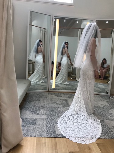 NEVER WORN Size 4 (S) White Grace Loves Lace Wedding Dress - Mia - Picture 2 of 5