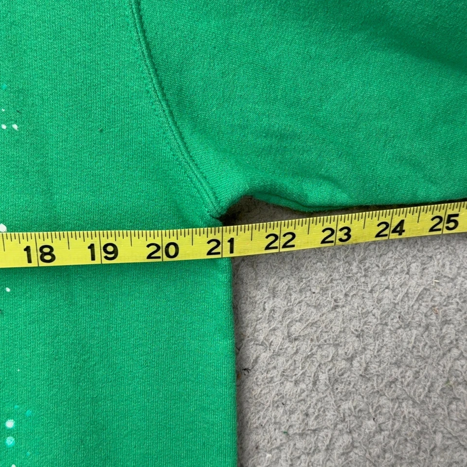 T-Rex Sweatshirt Mens Medium Green Fifthsun Crewneck Fleece Pullover Holiday Foto 3 de 4