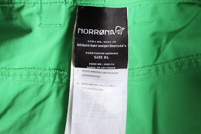 NORRONA Bitihorn Lightweight Shorts Men Size XL Outdoor Hiking