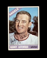 Aubrey Gatewood Hand Signed 1966 Topps California Angels Autograph