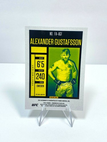 2021 Panini Chronicles FLUX Red - UFC Alexander Gustafsson AUTO 🔥 - Picture 2 of 2