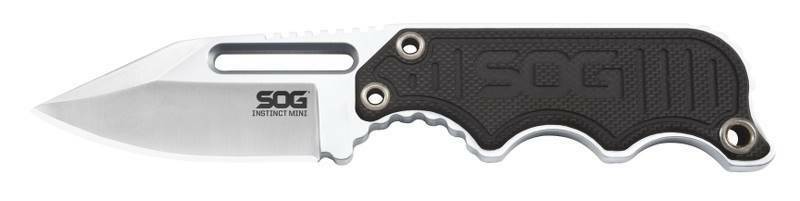 NEW SOG Knife NB1002-CP Instinct MINI SATIN  Blade G10 Handles Plain Edge Fixed