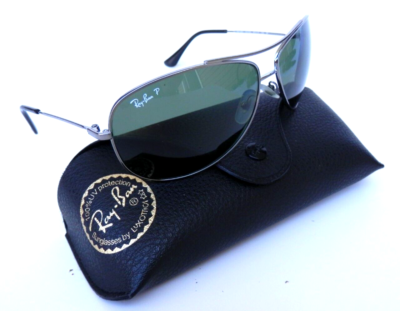 Ray Ban Sunglasses Aviator Metal RB3293 Polarized 63mm case