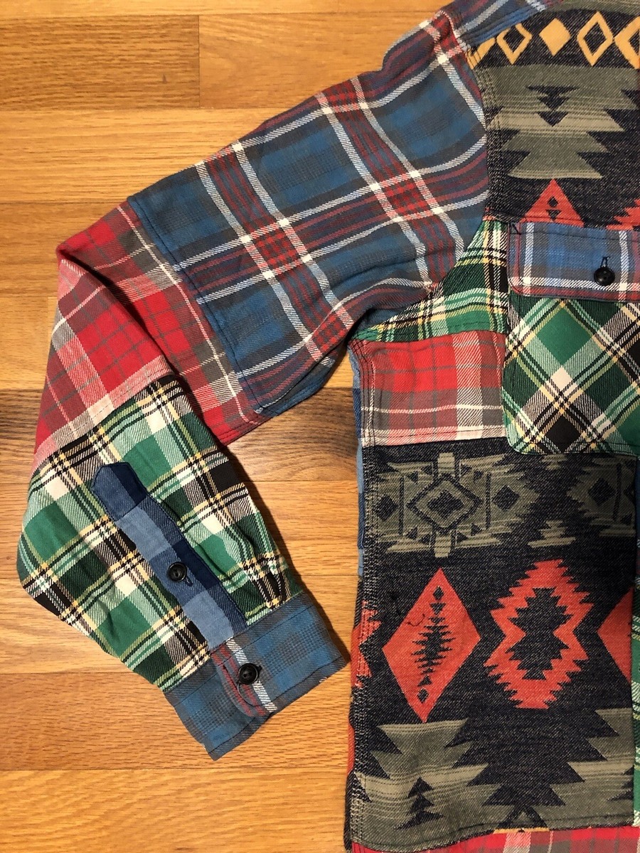 New L Polo Ralph Lauren Patchwork Native Indian Western