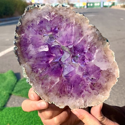 1.15LB Natural Amethyst geode quartz cluster crystal specimen Healing - Picture 18 of 23