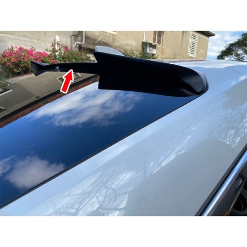 Matte Black 22-24 Fit For Honda Civic 11th 5DR Rear Window Roof Spoiler V Style - Picture 2 of 10
