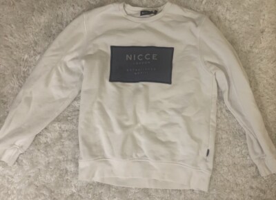 Nice Long Sleeve mens Sweater Womens L Cotton Key White graphic long sleeve 