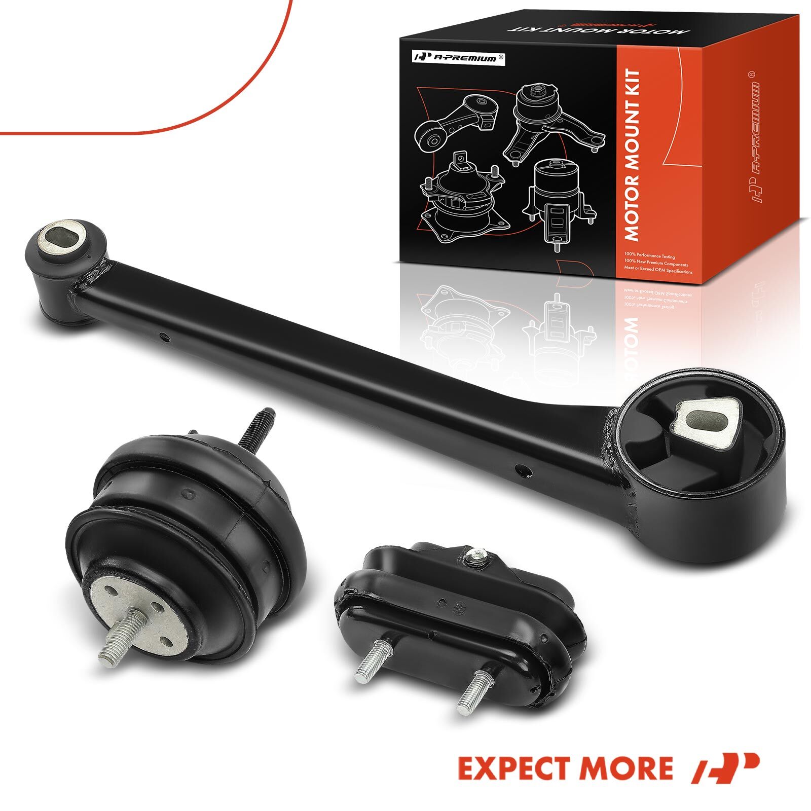 3x Engine Motor Mount & Transmission & Torque Strut Mount for Buick Lucerne DTS