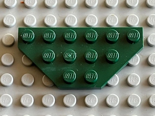 Lego DkGreen dunkelgrüne Keilplatte Ref 2419 / Set 70728 79012