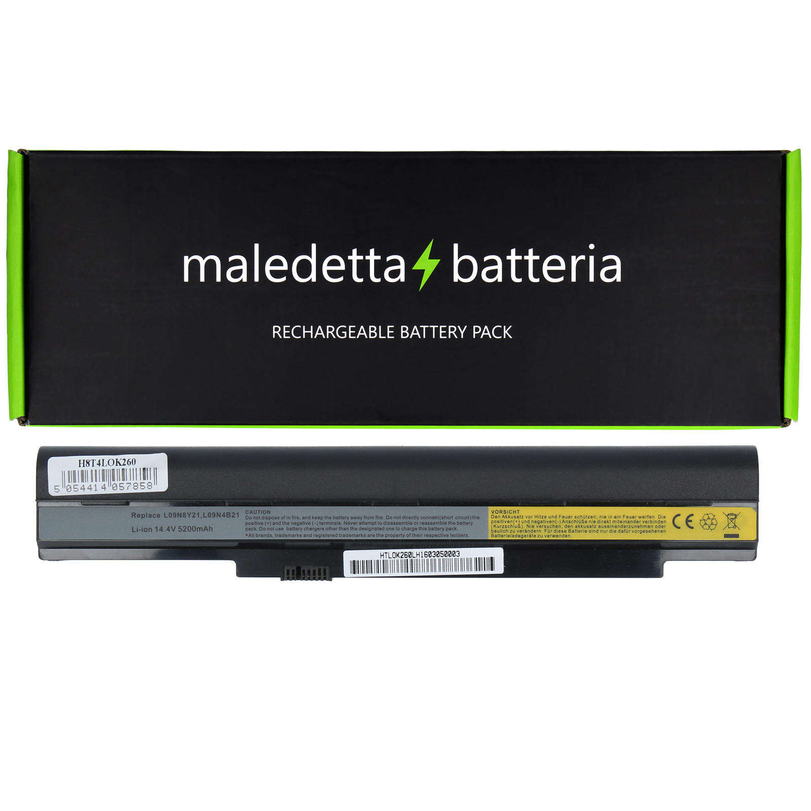 Batteria Professionale per Lenovo K26 - 5200mAh 14.4V Li-ion