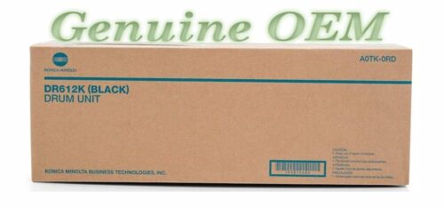 A0TK0RD/DR-612K,DR612K Original OEM Konica Minolta Drum, Black Genuine Sealed