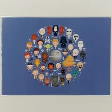 Star Wars Postcard Disney WonderGround Gallery Galaxy of Cute Jarrod Maruyama