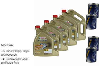 20L Motoröl Castrol EDGE Titanium FST 5W-30 LL 4xMotor Flush