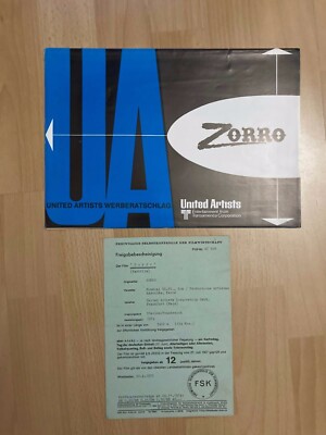 Werberatschlag + Freigabebescheinigung * Zorro * Alain Delon * EA 1975 