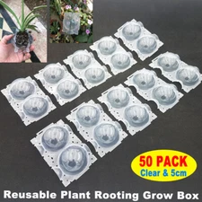 50Pcs Clear High Pressure Propagation Balls Plant Root Device Root Graft Boxes