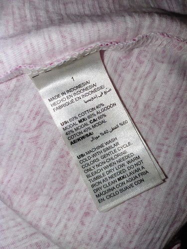 7568) NWOT CHICO'S 1 The Ultimate Tee cotton blend knit top red hi-low new 1 - Picture 6 of 6