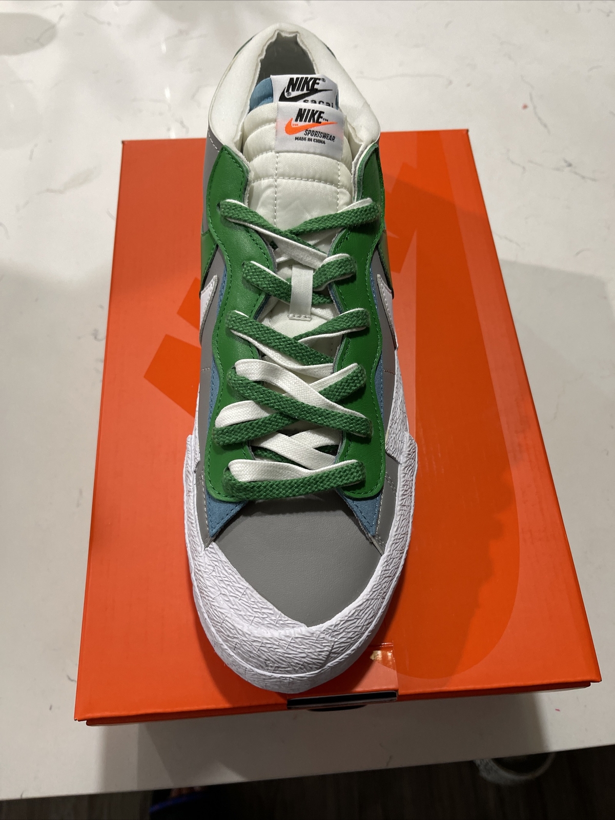 SACAI X NIKE Nuovissimo blazer Nike basso x Sacai "Classic Green" (DD1877 001) taglia 13