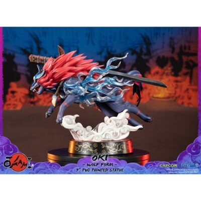 Okami Amaterasu NEW * Oki Wolf Form Statue * F4F First Four