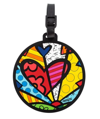HEYS Romero Britto Luggage Tag - Heart A New Day * NEW *