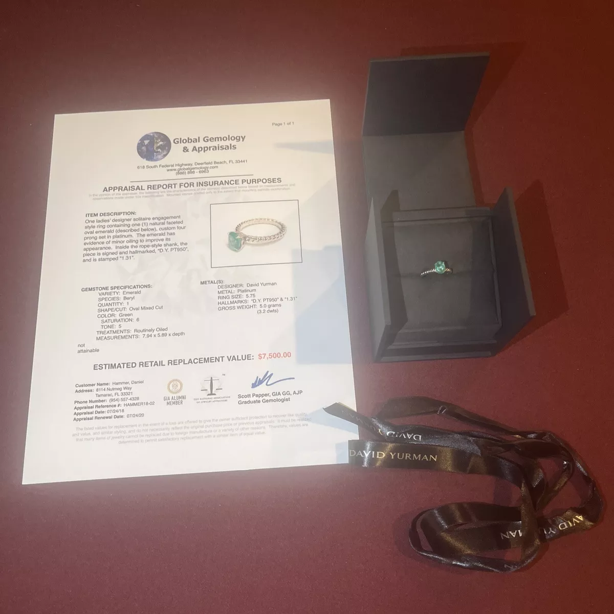 David yurman deals appraisal