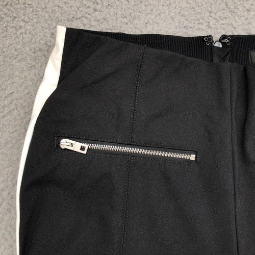 Rag & Bone Annie Stripe Pant Black White Womens 2 Stretch Business Crop Ankle - Picture 6 of 17