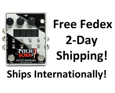 New Electro-Harmonix EHX Pitch Fork + Plus Pitch Shifter Guitar Effects Pedal