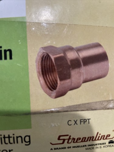Lot of 11 Streamline 3/8” Copper Female Adapter #W01225L