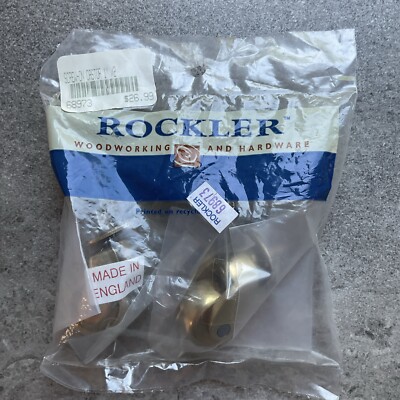 Rockler Woodworking Hardware Pair Of 1  Brass Screw On Castors 68973 S1