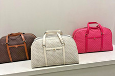 Michael Kors Travel Extra Large PVC Weekender Duffle MK Shoulder Luggage Bag