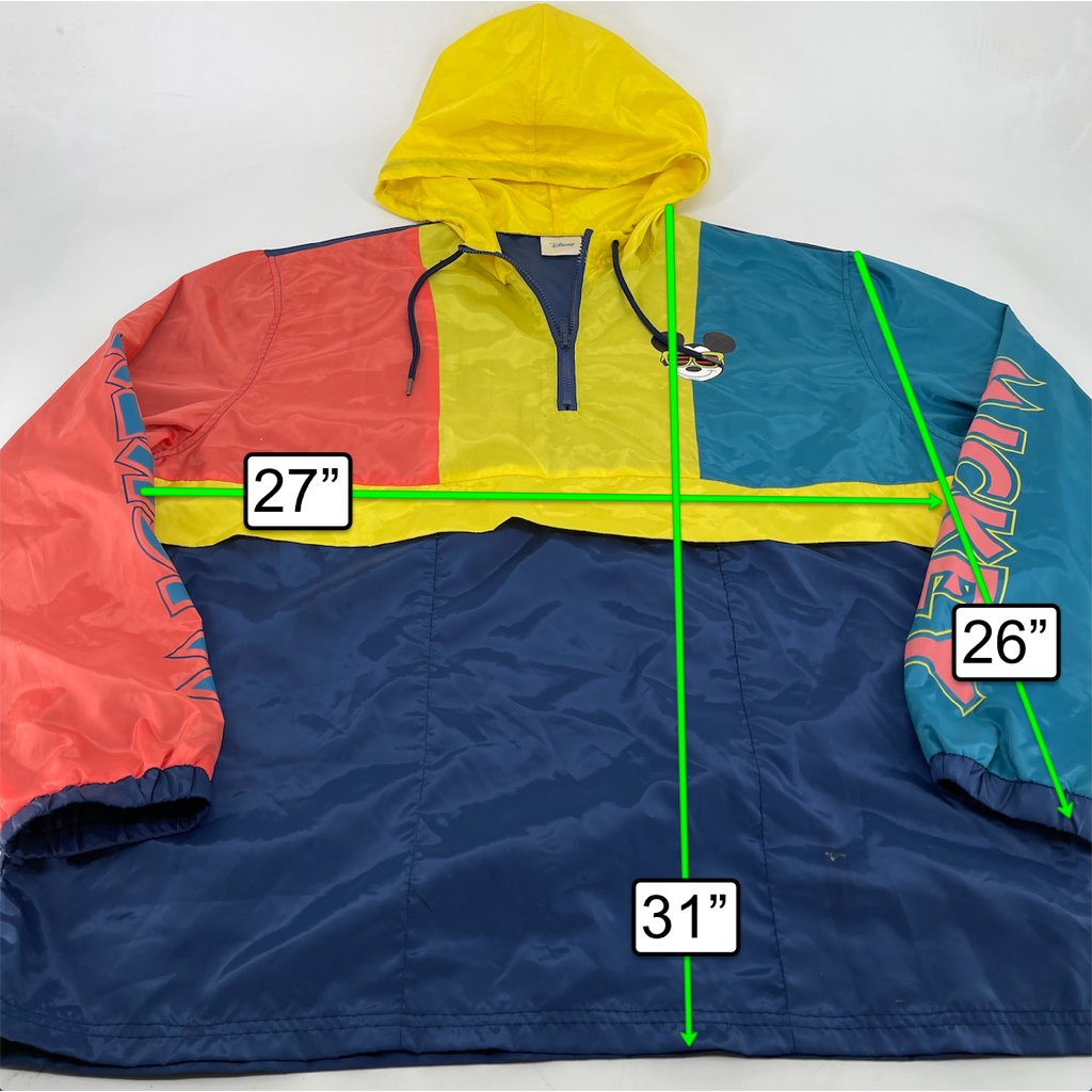 Mickey Mouse Disney Mens Windbreaker 