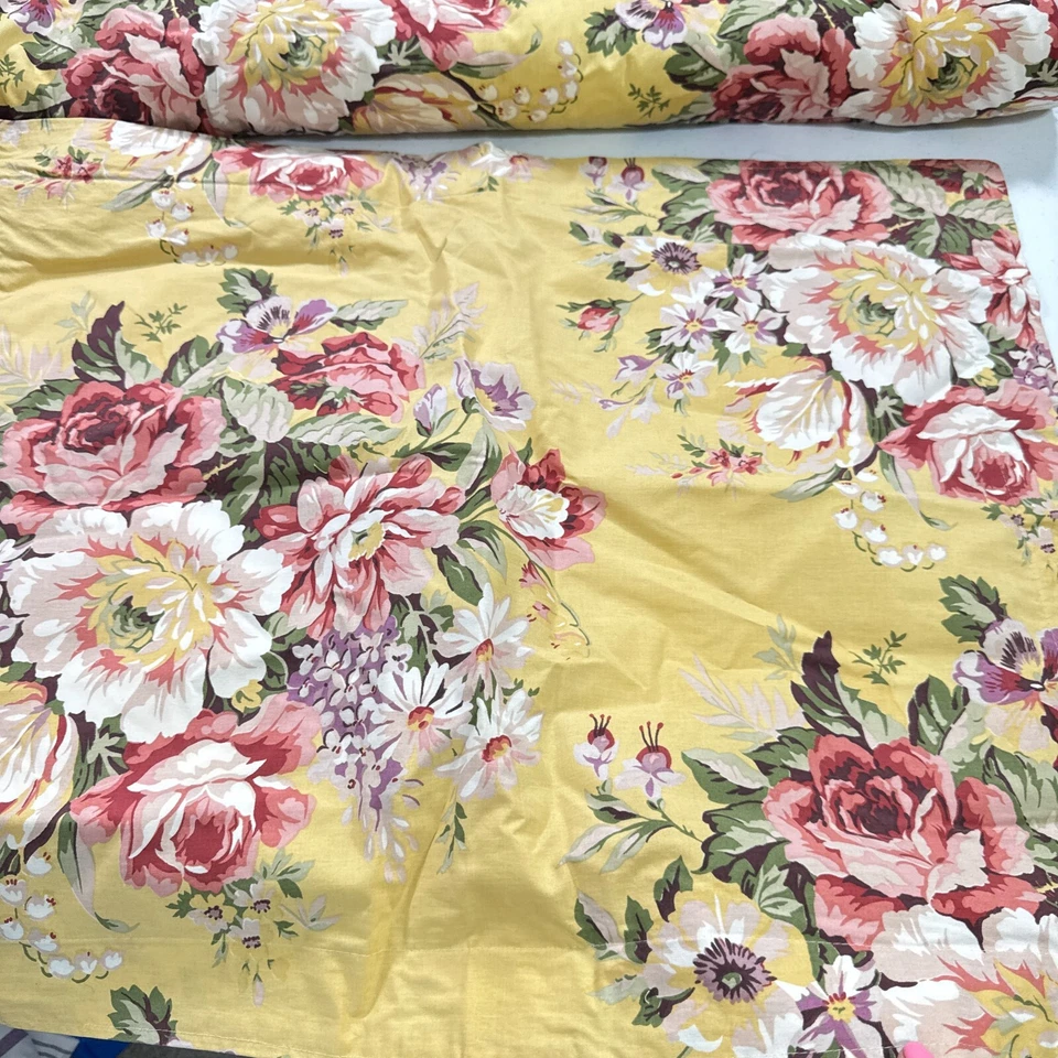vintage ralph lauren comforter twin sophie brooke yellow floral usa y2k 90s - Image 4 of 4