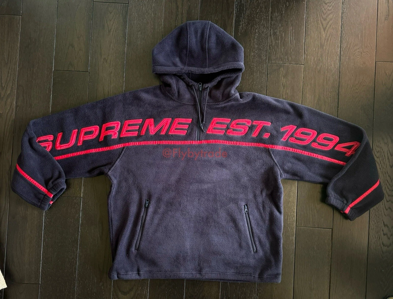 Supreme POLARTEC® SWEAT SHIRT À CAPUCHE DEMI ZIPPÉ taille grand automne hiver 2019 FW 19