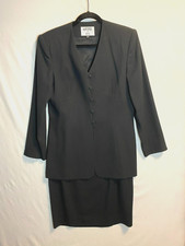 Kasper for ASL Black Skirt and Jacket Suit Set