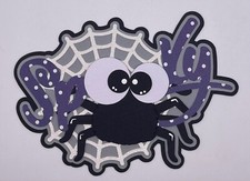 Halloween - Spooky Spider - Paper Piecing Scrapbook Embellishment Die Cuts