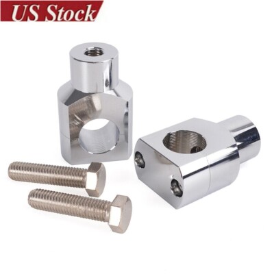 1'' Motorcycle Handlebar Handlebar Riser For Harley Sportster Softail Dyna Silver